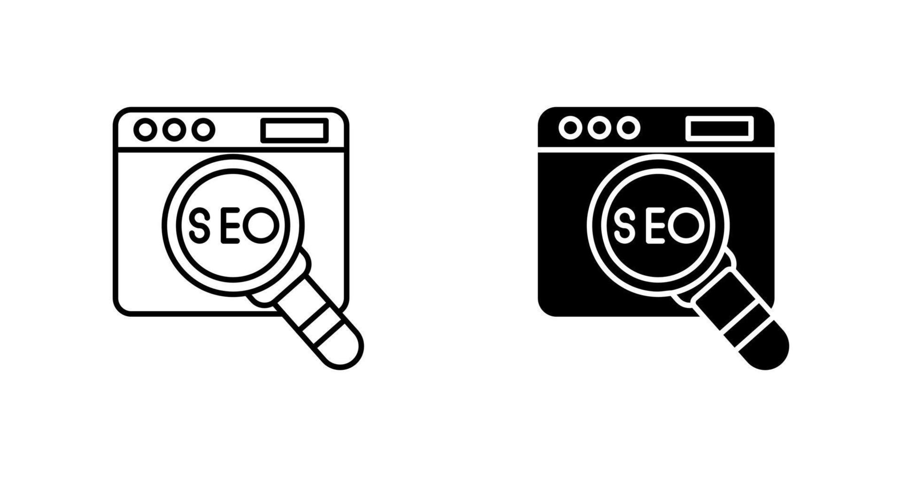 icono de vector de seo