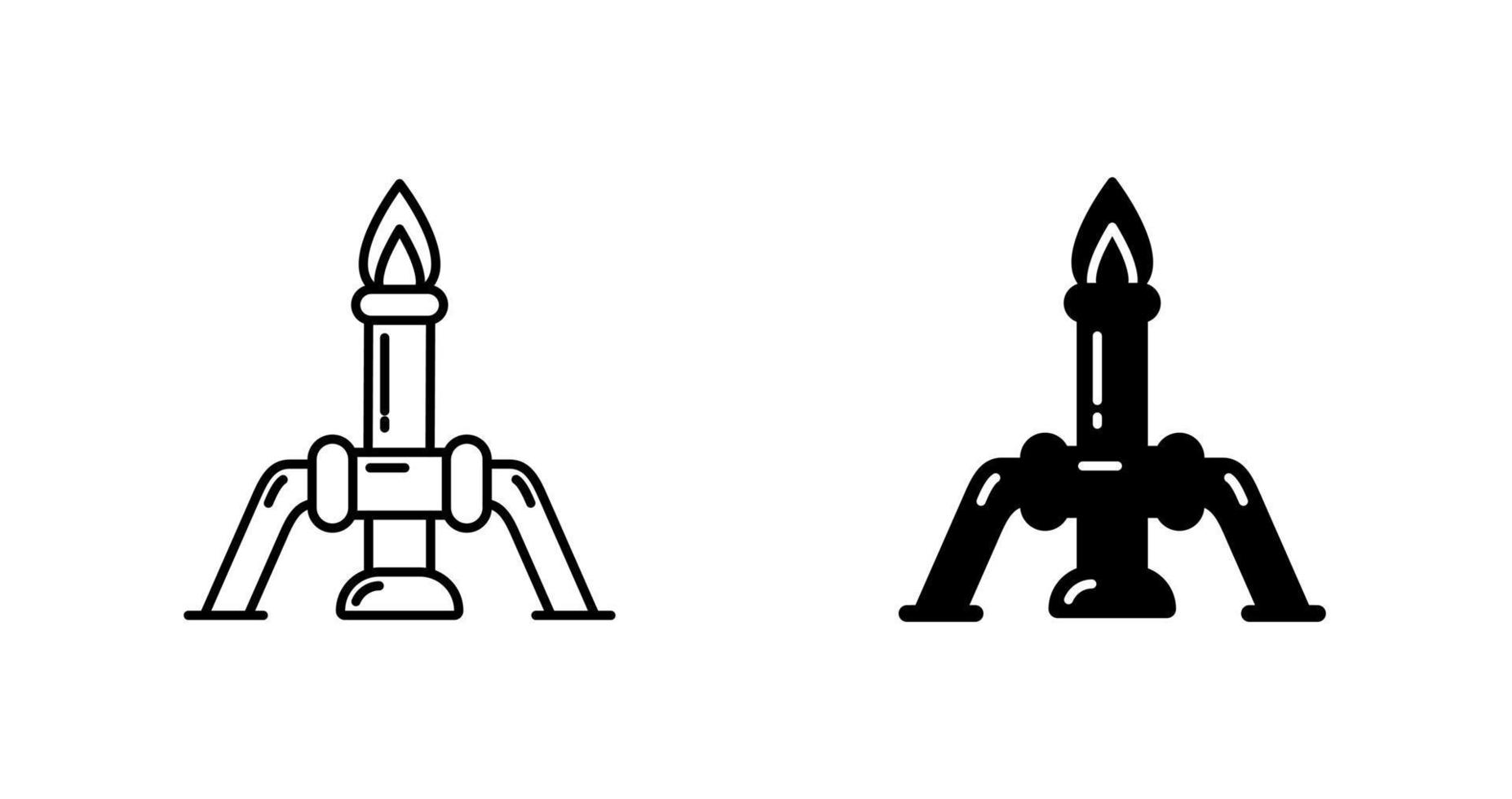 icono de vector de velas de química