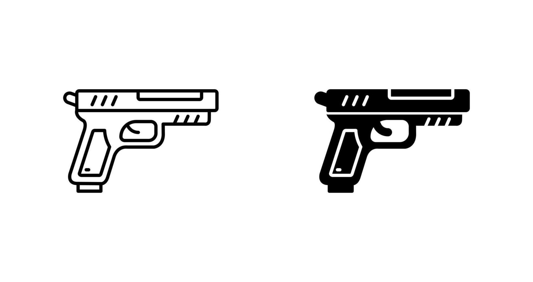 icono de vector de pistola