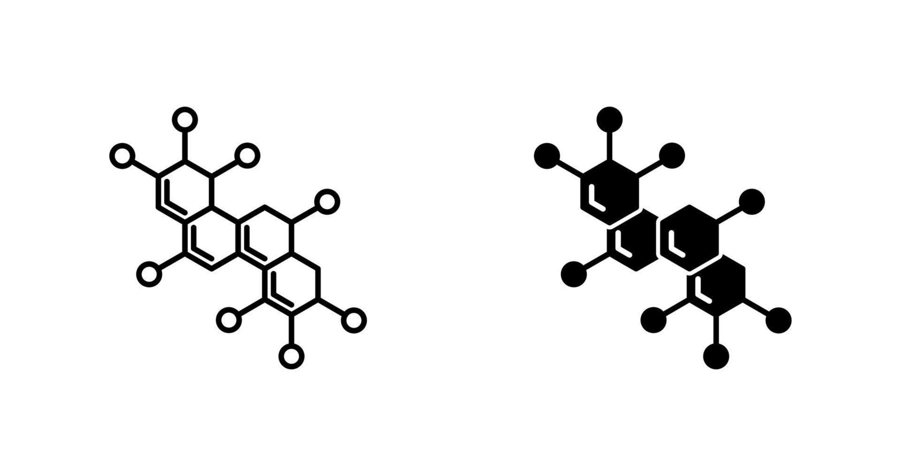 icono de vector de molécula