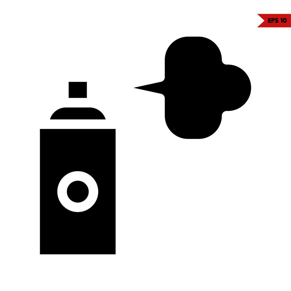 bottle spray glyph icon vector