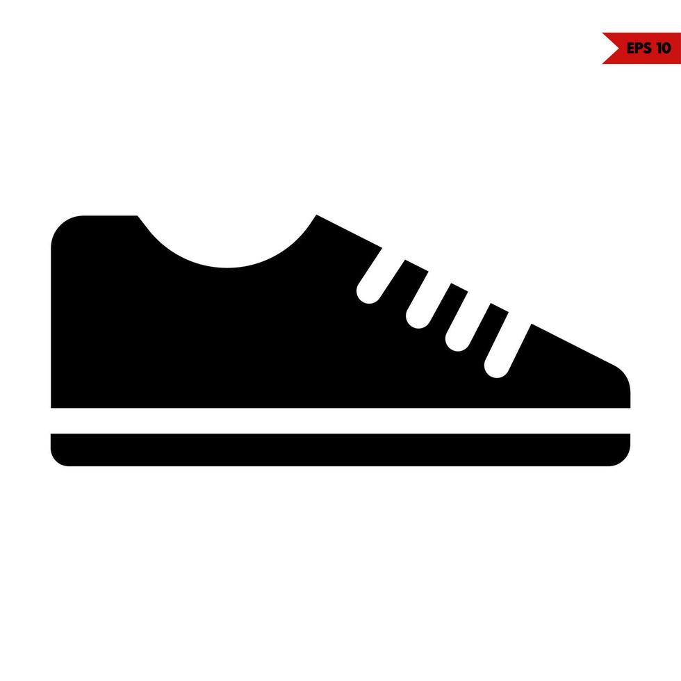 shoes glyph icon vector