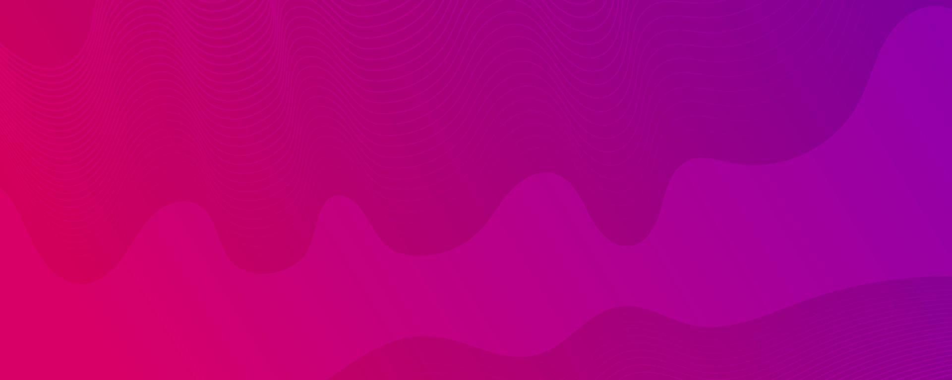 Modern colorful gradient background with wave lines vector