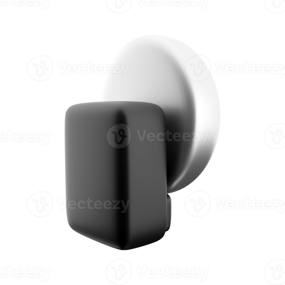 3D education, back to school and school time showing school bell on white background with space for text. 3D rendering school bell, icon png