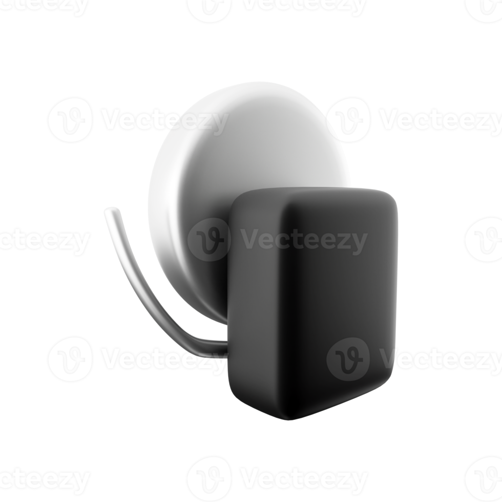 3D education, back to school and school time showing school bell on white background with space for text. 3D rendering school bell, icon png