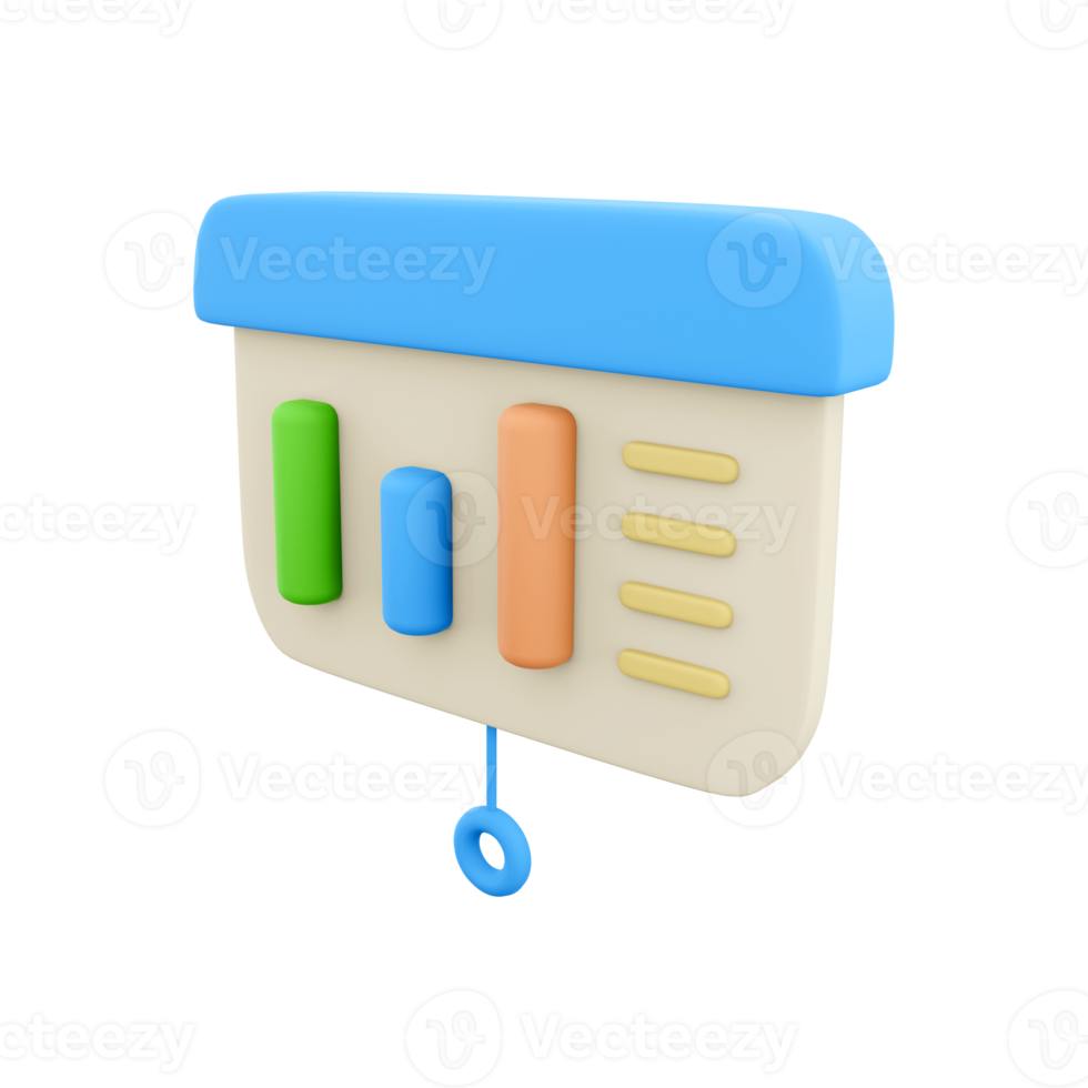 3d render charts. 3d rendering diagrams on board. 3d render statistics on whitebackground. 3d render charts. png