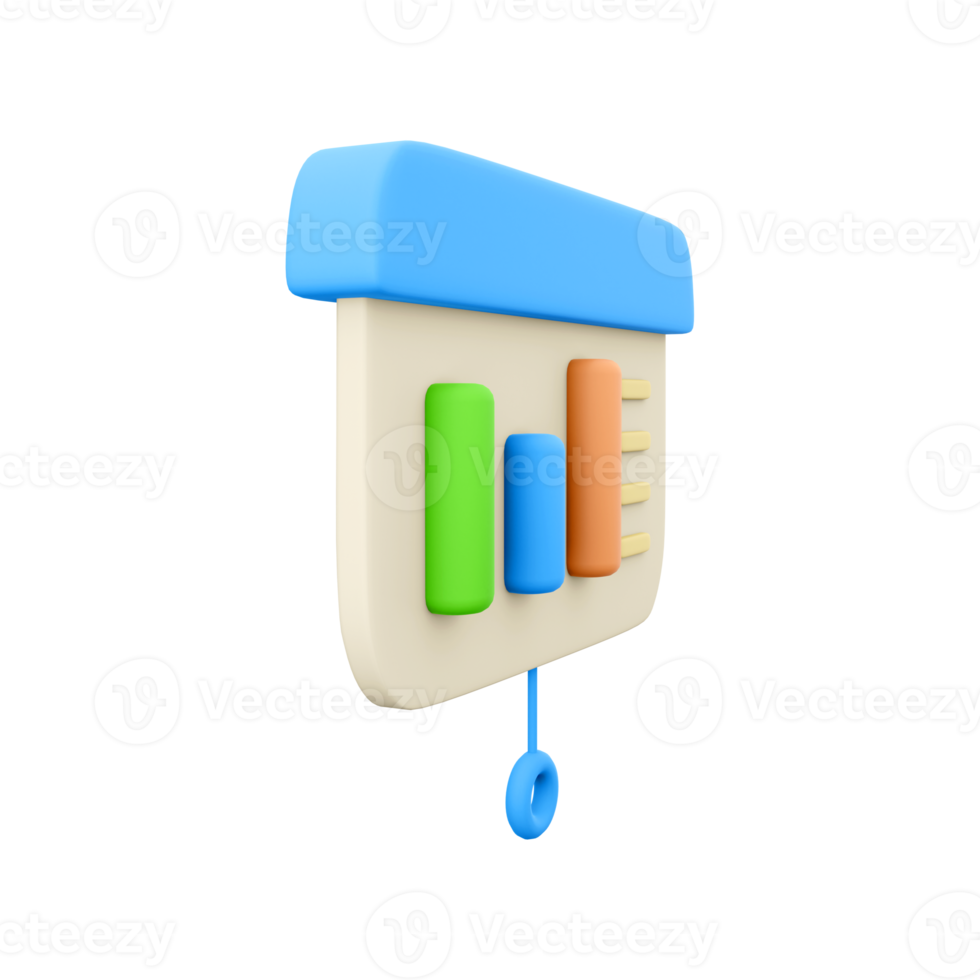 3d render charts. 3d rendering diagrams on board. 3d render statistics on whitebackground. 3d render charts. png