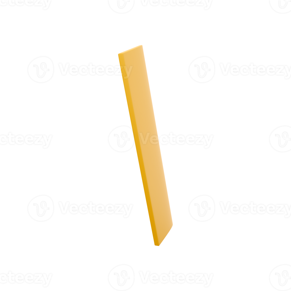 3D render ruler For web presentation of graphic assets or others. 3D rendering ruler icon png