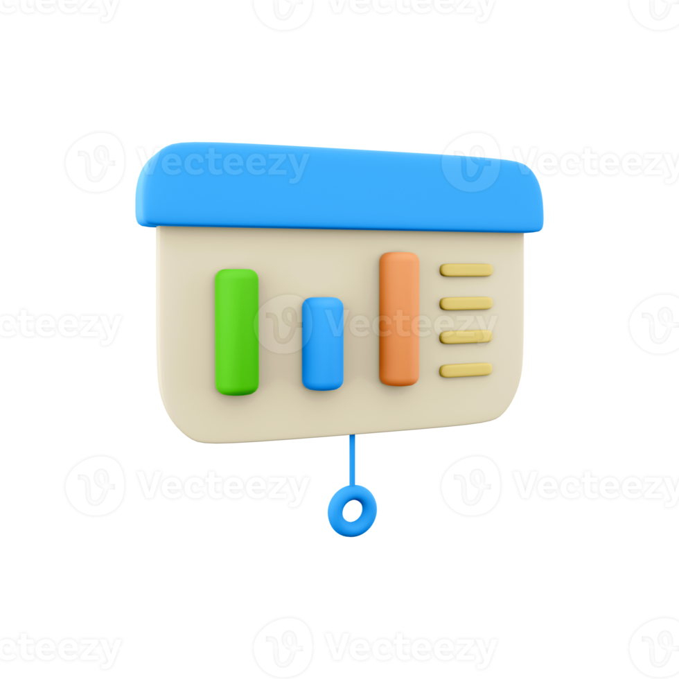 3d render charts. 3d rendering diagrams on board. 3d render statistics on whitebackground. 3d render charts. png