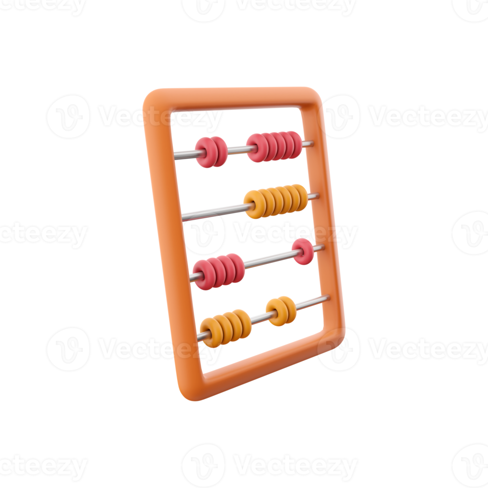 3d renderen telraam kinderen speelgoed- wiskunde klas icoon 3d renderen 3d renderen icoon telraam kinderen speelgoed- icoon png