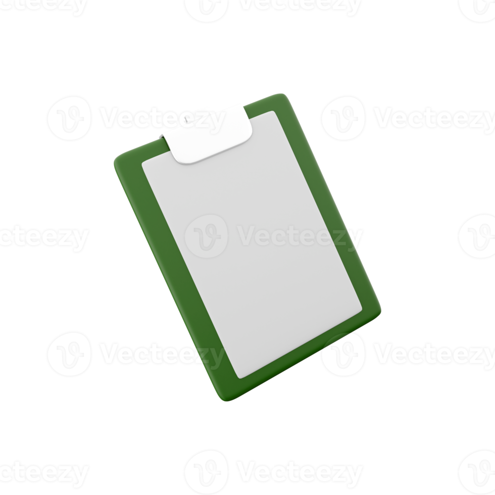 3D rendering wooden clipboard with white paper, 3D rendering. 3D rendering wooden clipboard white paper icon png