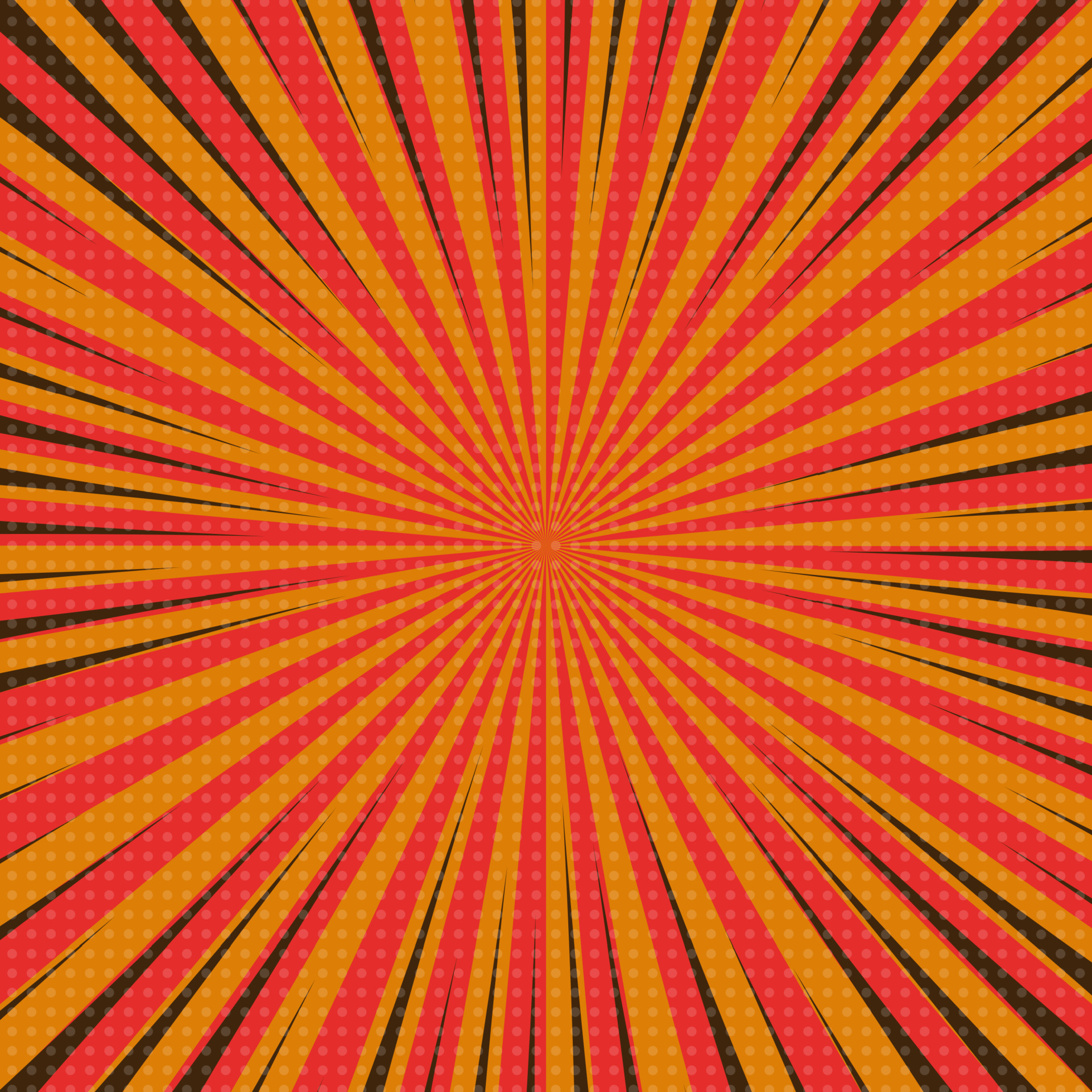 Orange Comic Book Page Background In Pop Art Style With Empty Space orange-comic-book-page-background-in-pop-art-style-with-empty-space