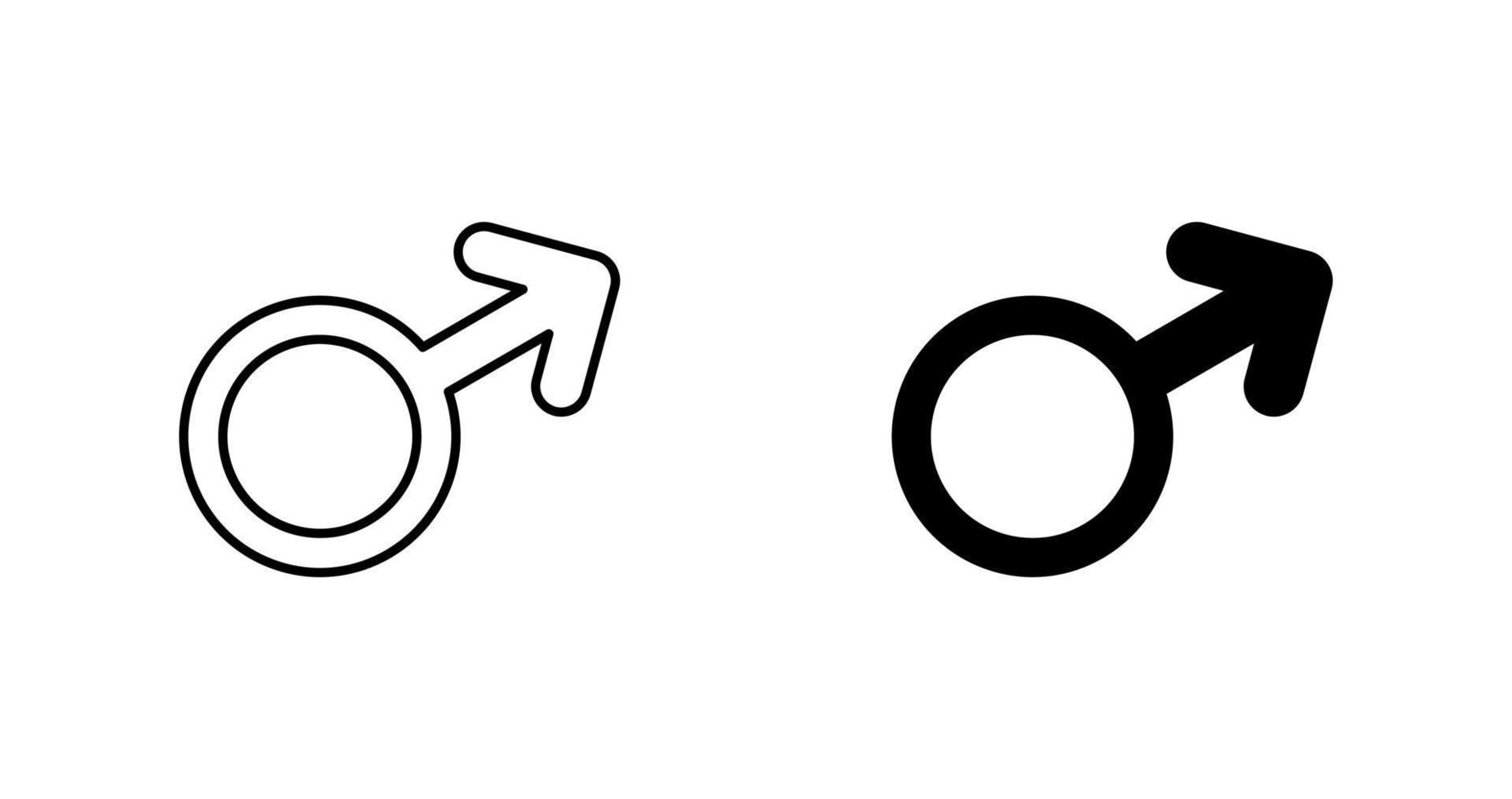 Male Sign Vector Icon