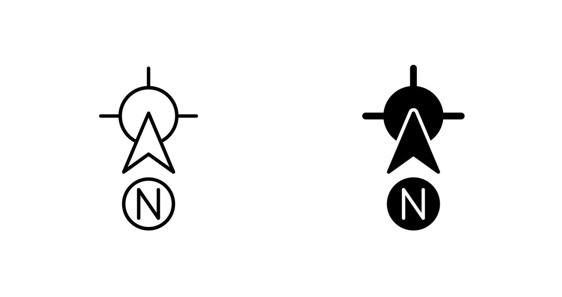 North Vector Icon