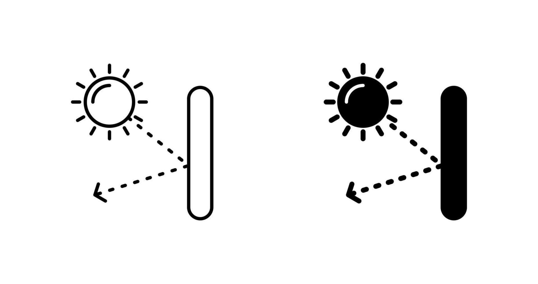 icono de vector de reflexión especular