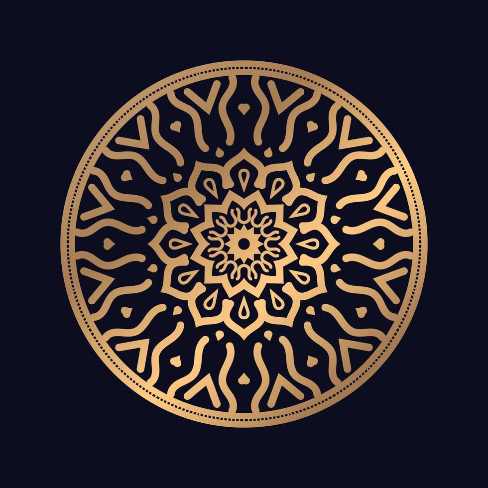 vistoso decorativo mandala antecedentes símbolo yoga logo modelo ilustración vector
