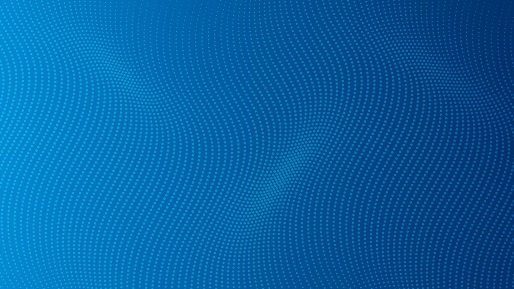 Halftone gradient background with dots. Abstract blue dotted pop art pattern in comic style. Vector illustration