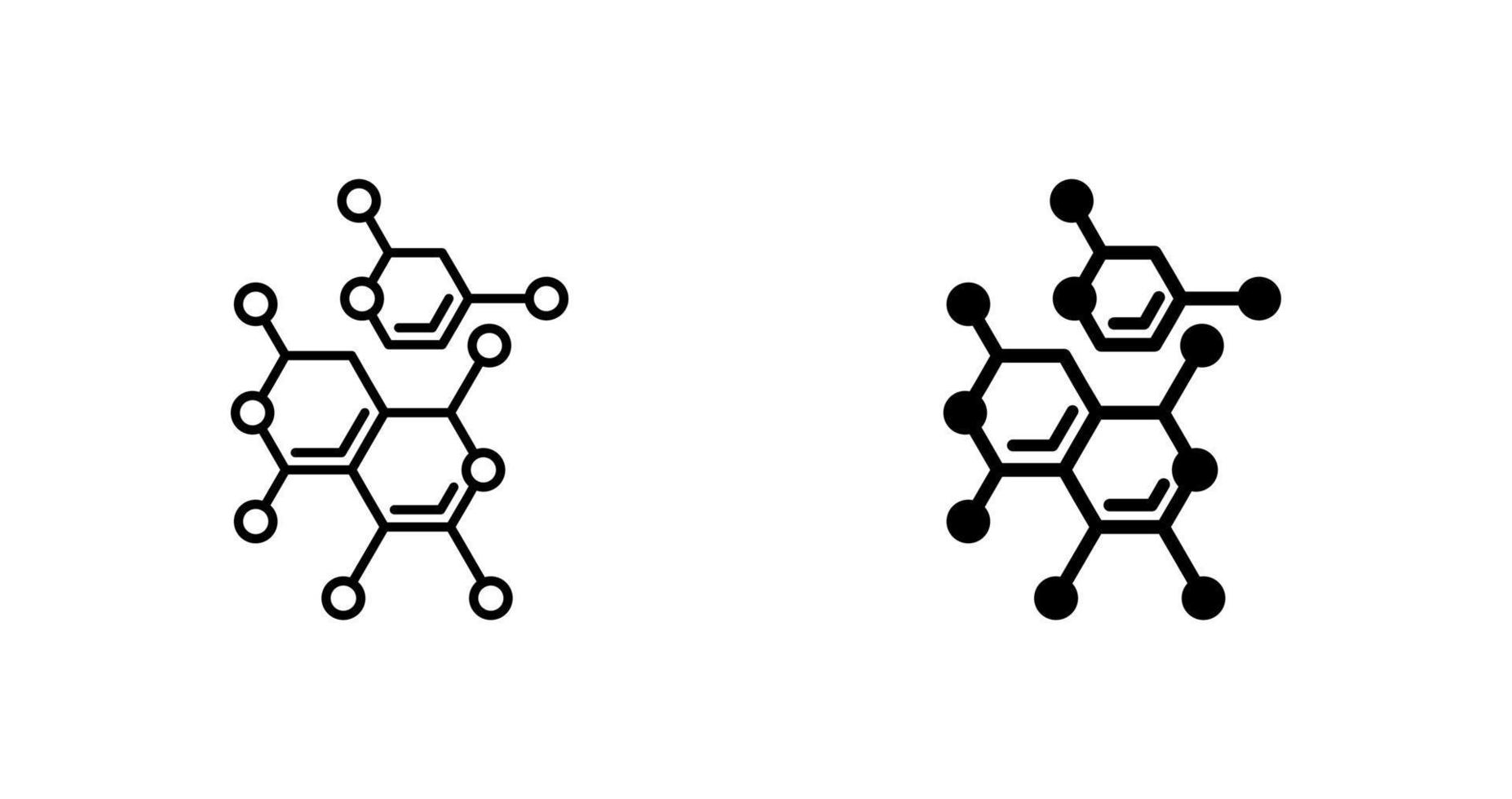 icono de vector de moléculas