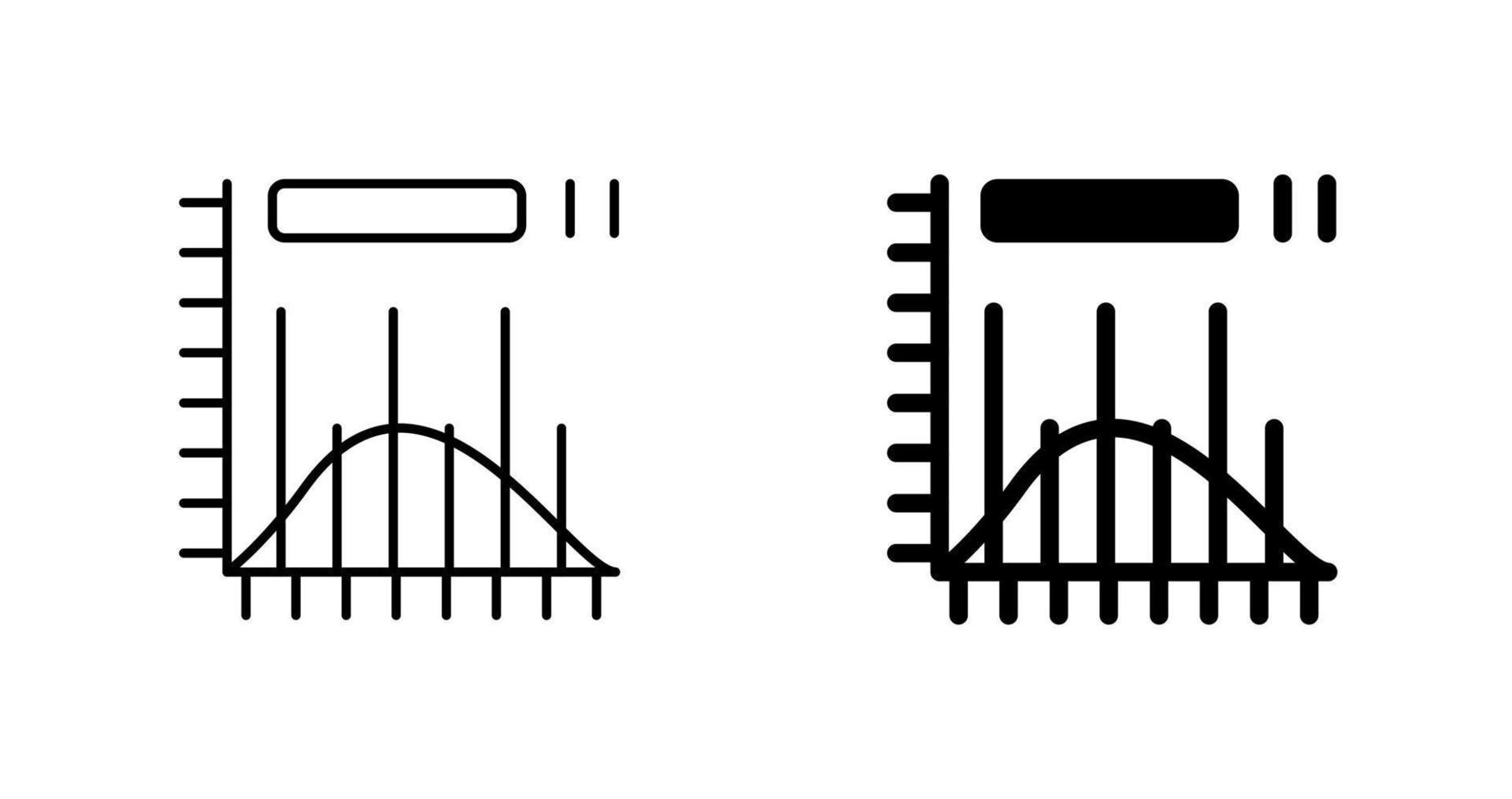 icono de vector de histograma