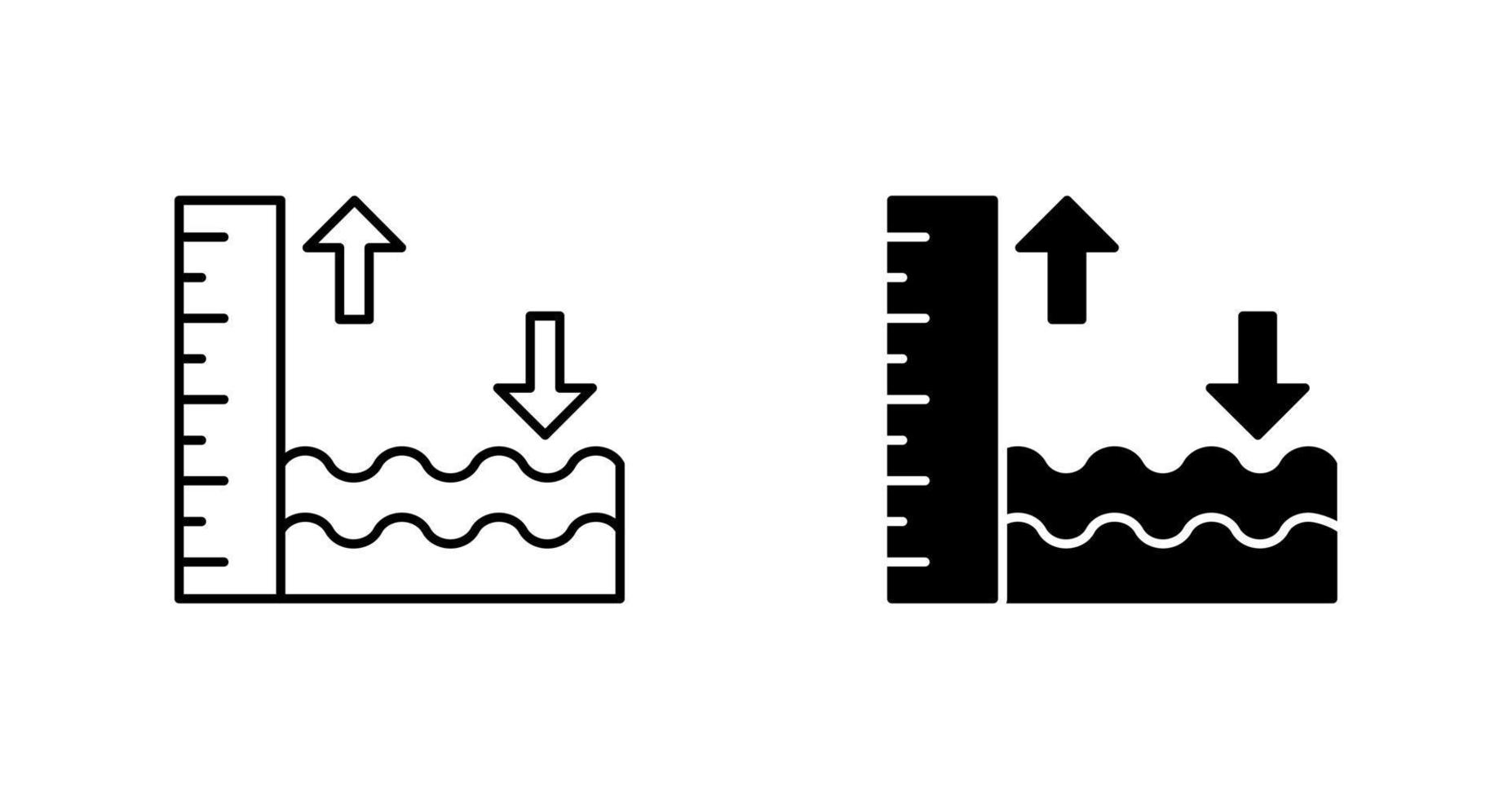 icono de vector de marea alta