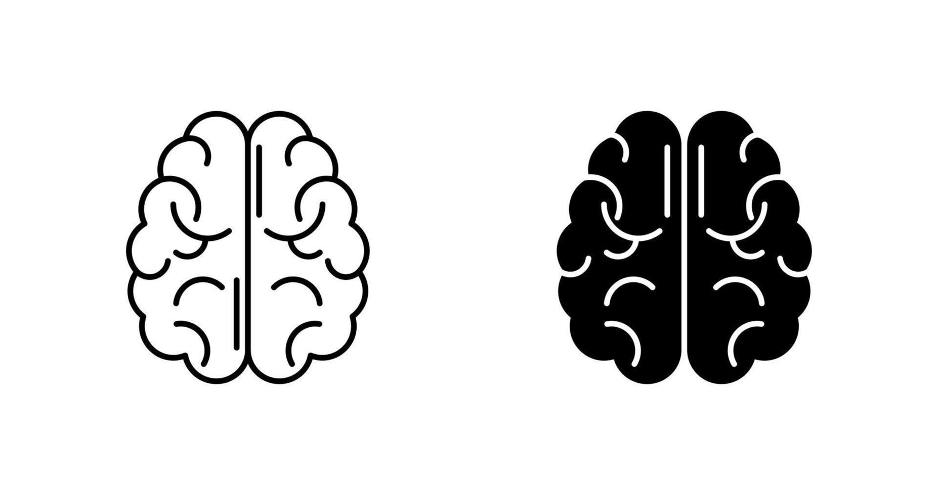 icono de vector de cerebro