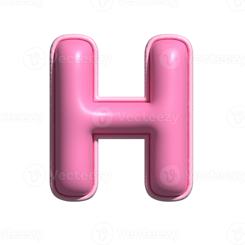 Letter H Pink Alphabet Glossy 22281559 PNG