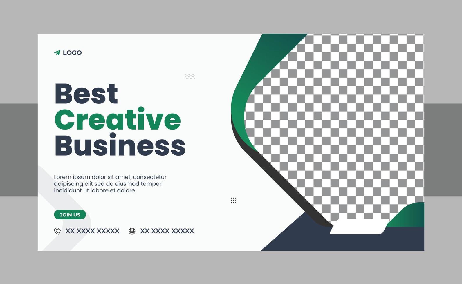 Creative business conference flyer template set or webinar event invitation social media web banner vector