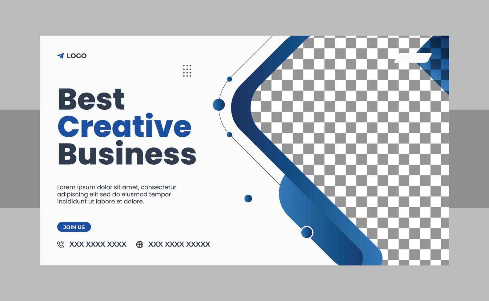 Business webinar conference concept web banner or social media post horizontal banner design. Business webinar invitation design and live conference web banner design template vector