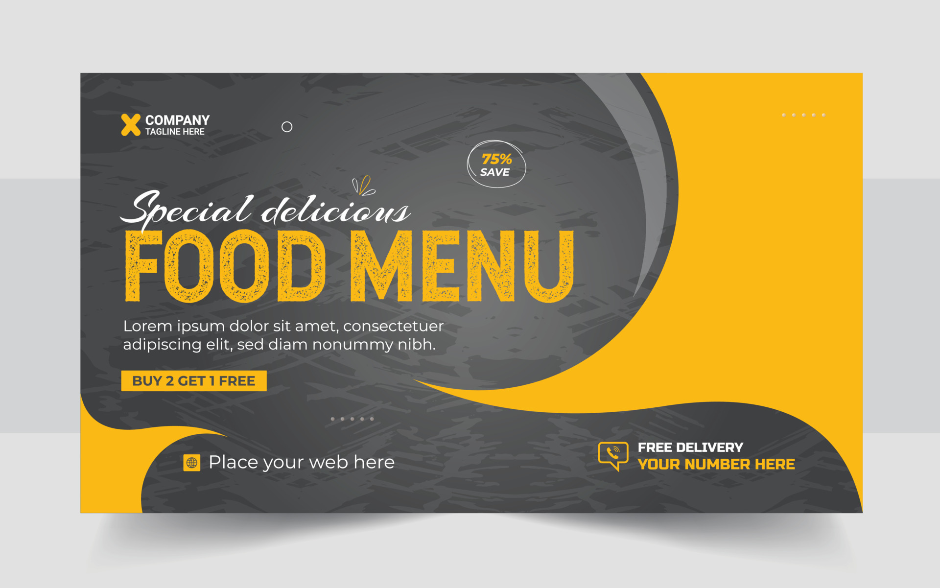Restaurant Food Menu Social Media Marketing Web Banner Design Pizza restaurant-food-menu-social-media-marketing-web-banner-design-pizza