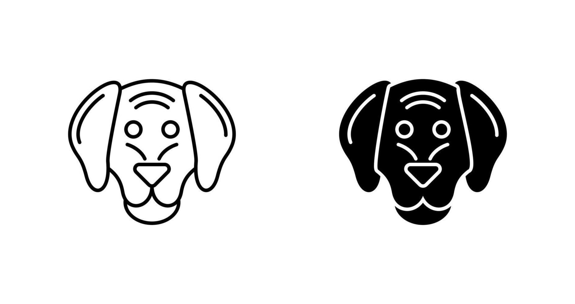 icono de vector de perro