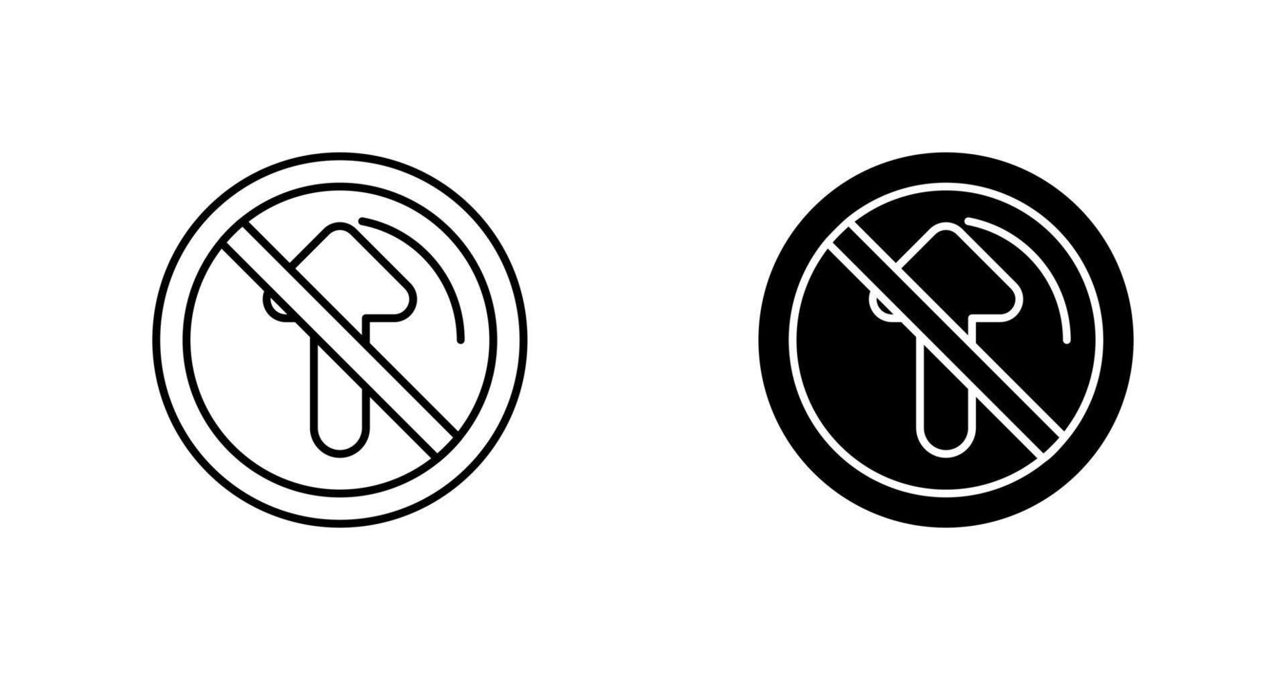 No Passing Vector Icon