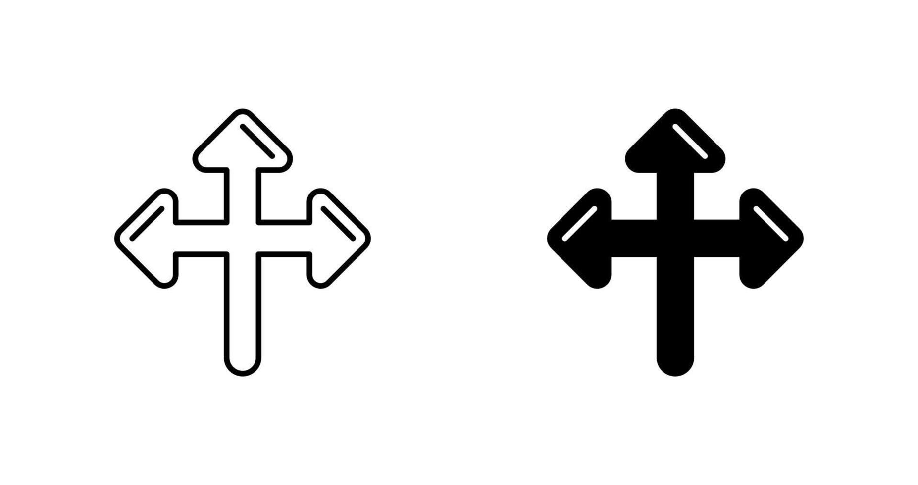 Directional Sign Vector Icon