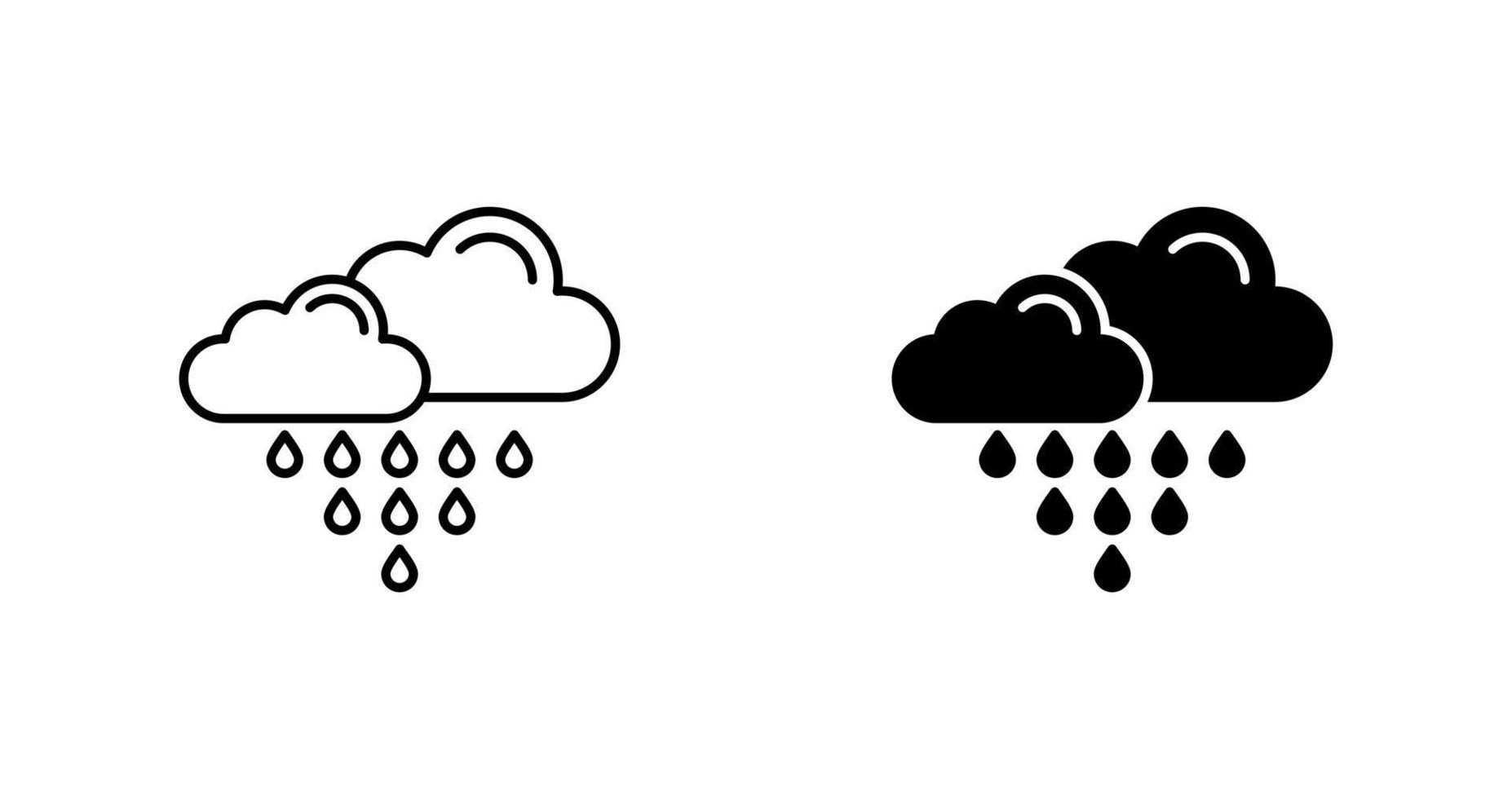 icono de vector de lluvia ácida