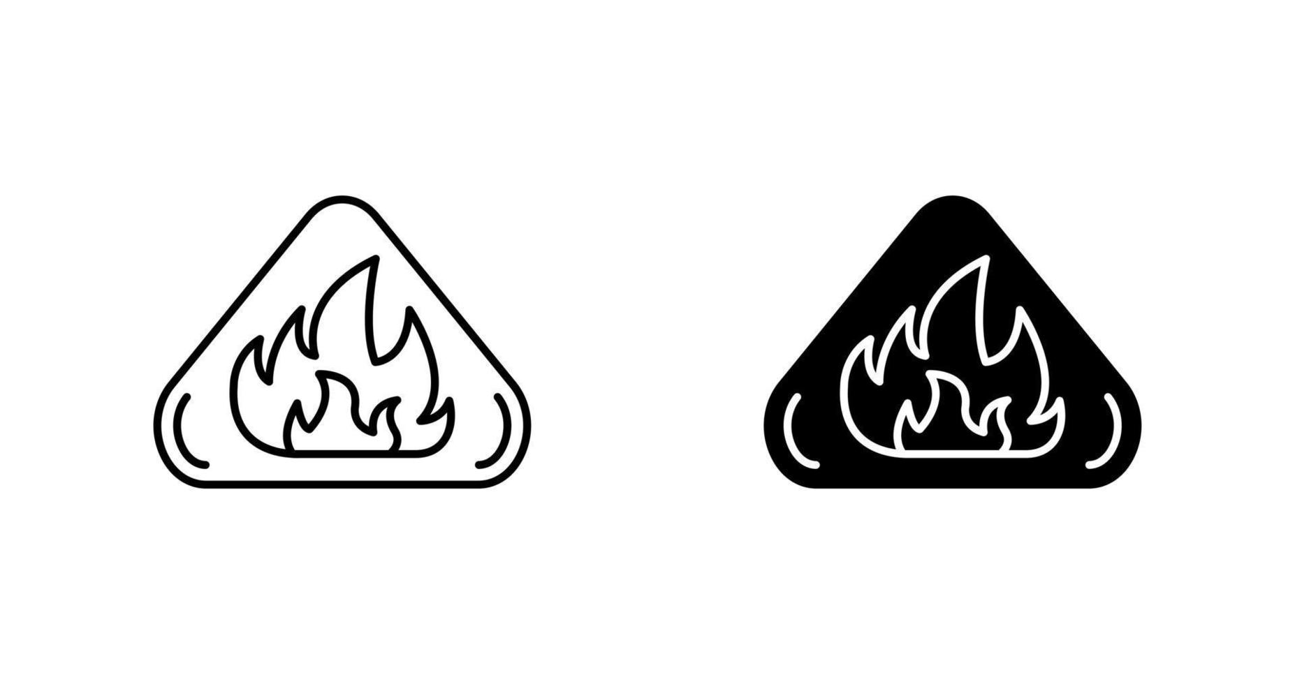 Fire Danger Vector Icon