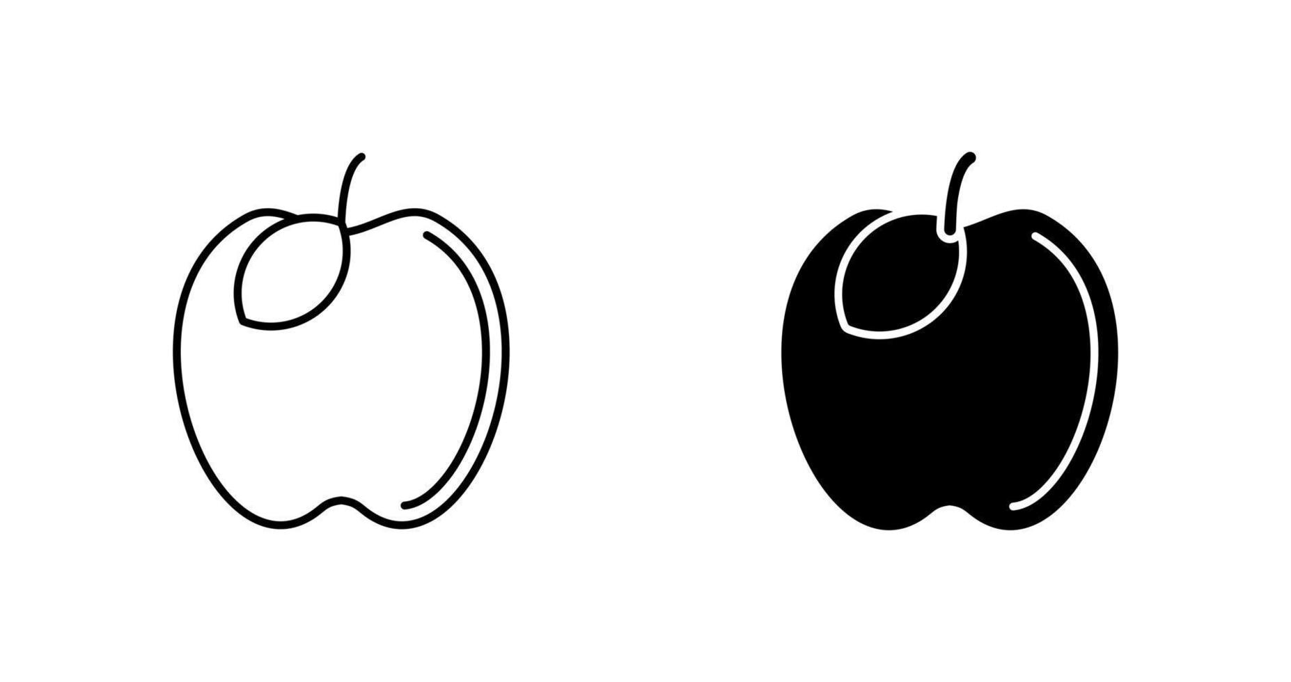 icono de vector de manzana