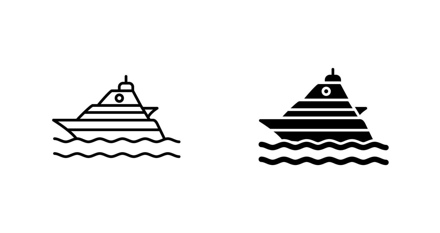 Yacht Vector Icon