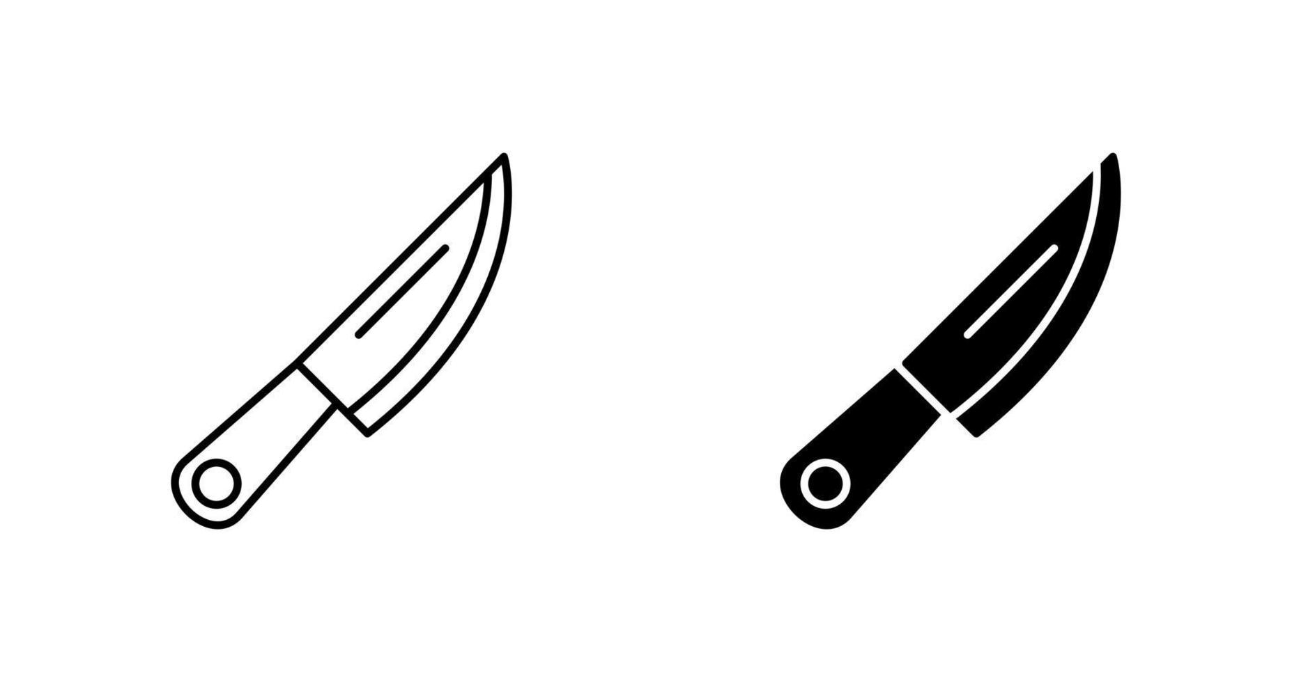 icono de vector de cuchillo