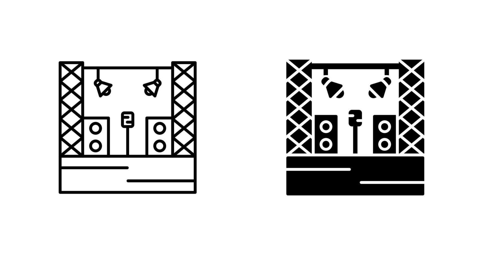 Stage Vector Icon
