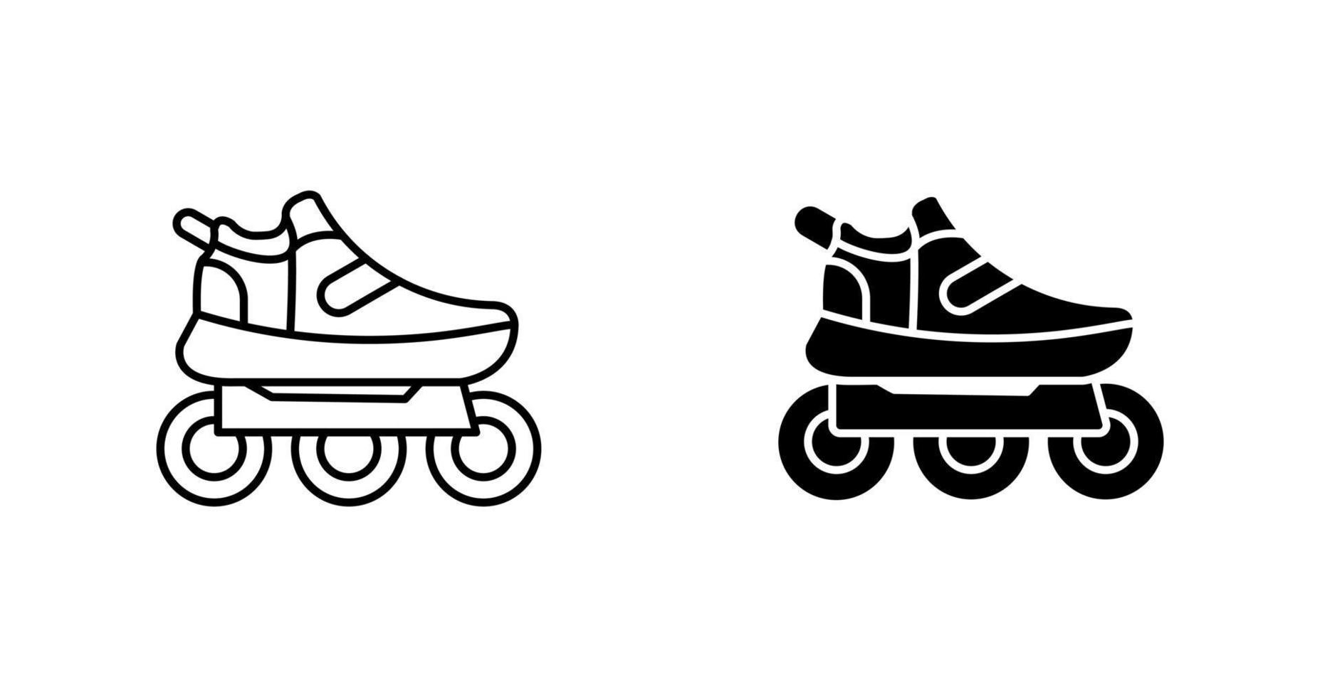 icono de vector de patines