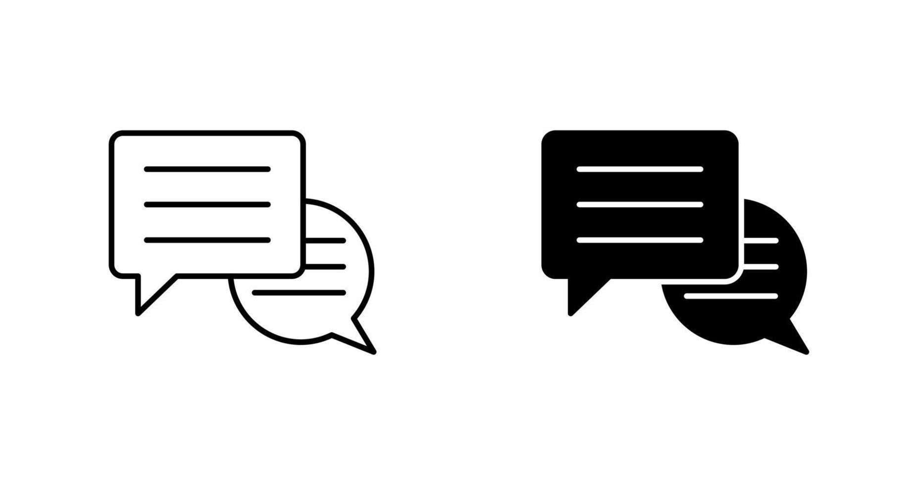 icono de vector de conversación