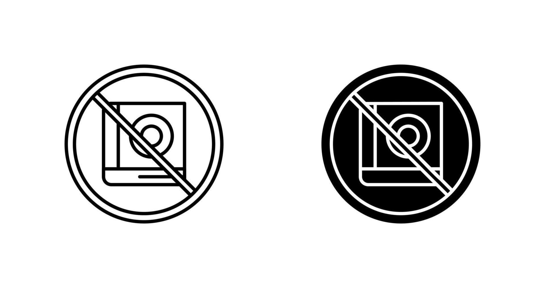 No Education Vector Icon