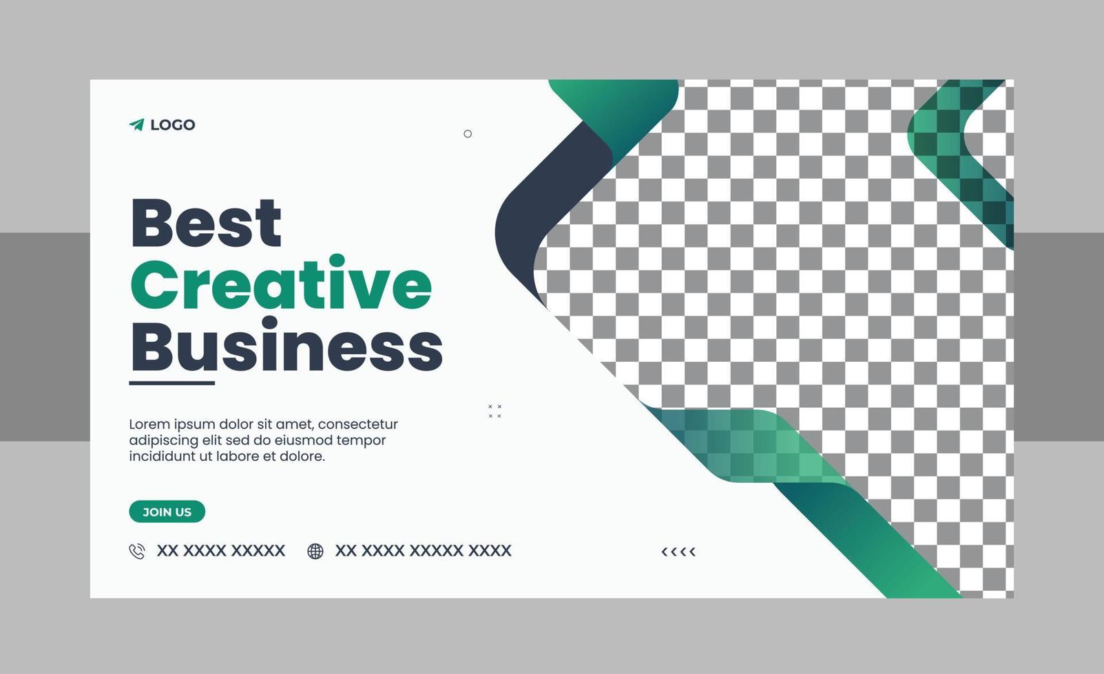 Business webinar conference concept web banner or social media post horizontal banner design. Business webinar invitation design and live conference web banner design template vector