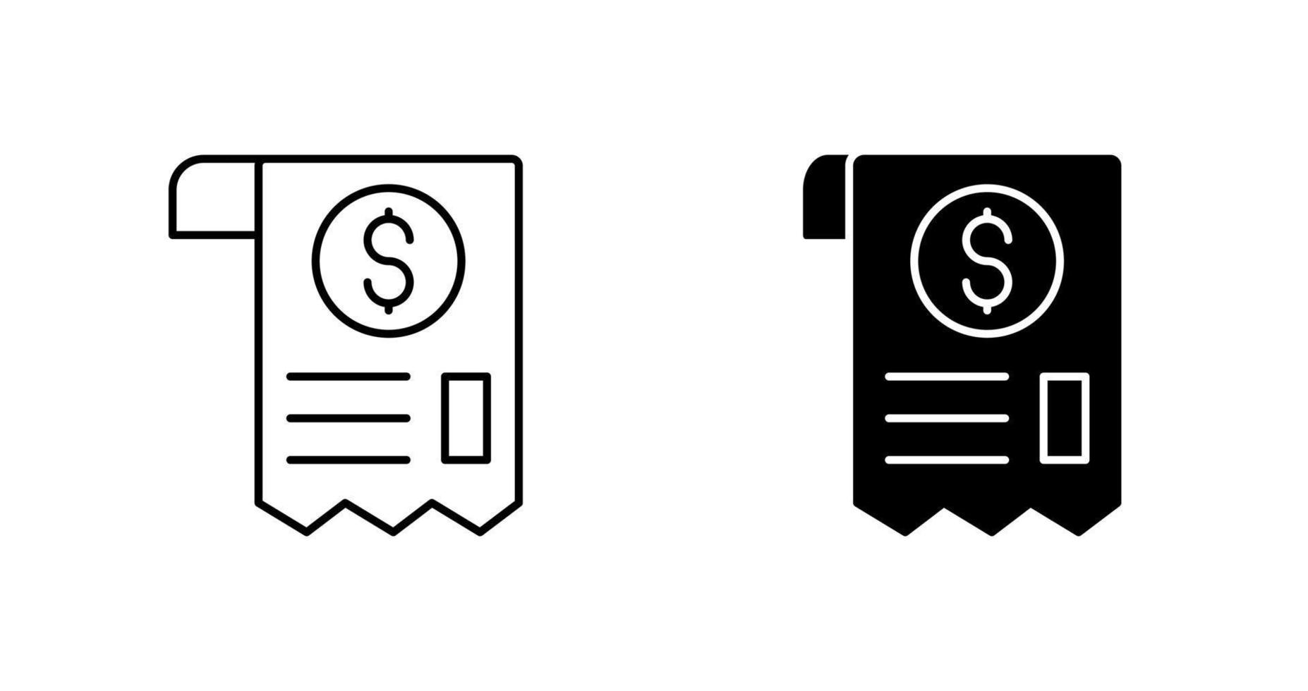 Receipt Vector Icon