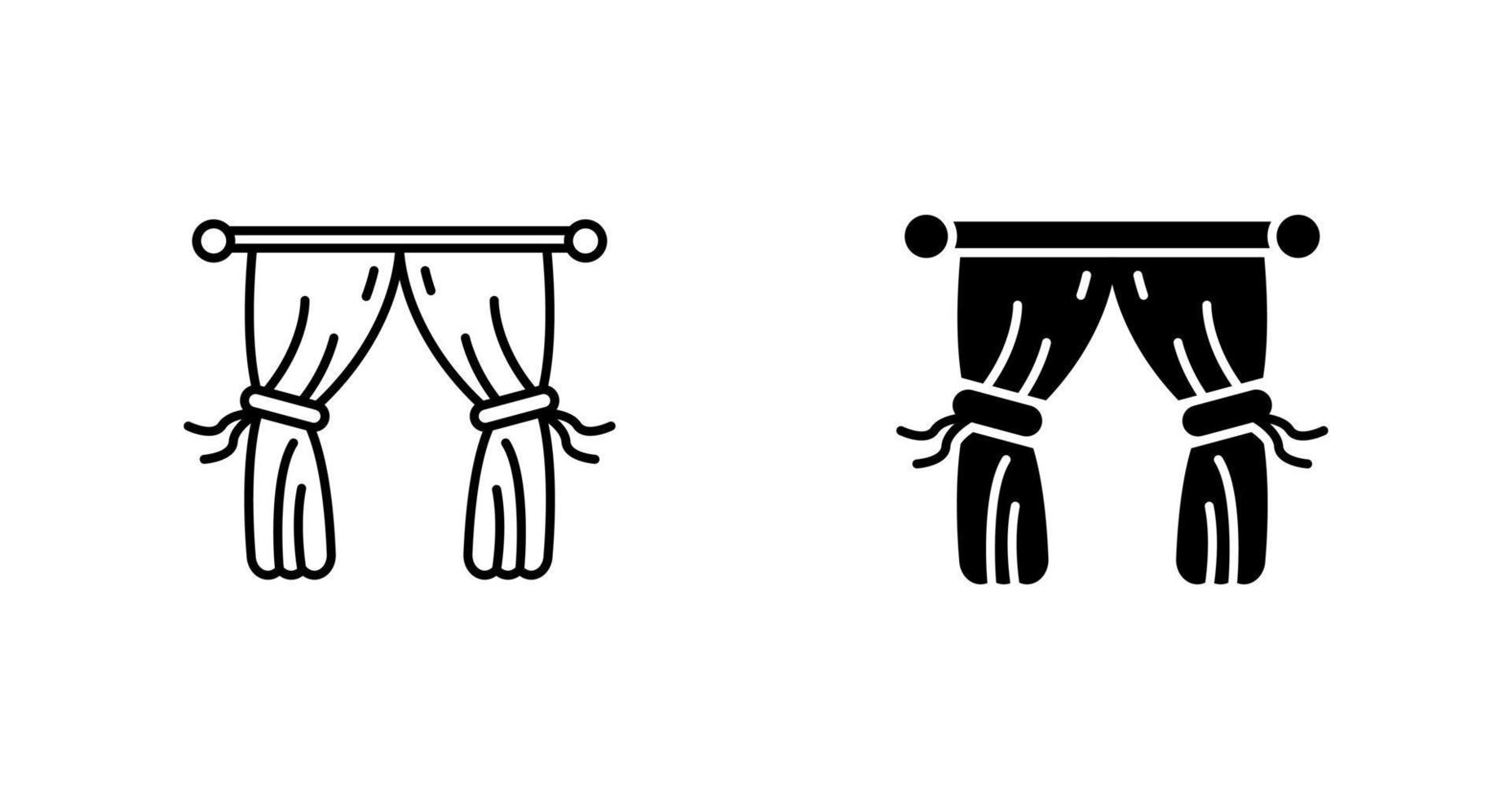 Curtains Vector Icon