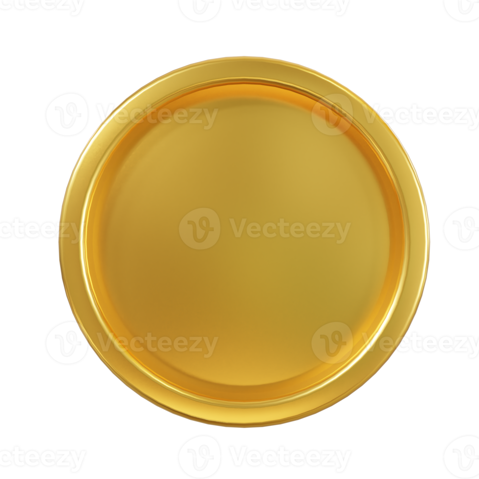 Gold Wavy Circle Badge 11811814 PNG