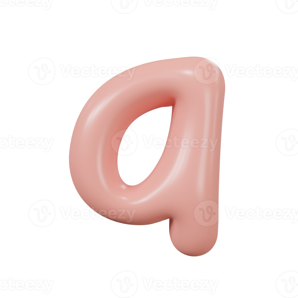 Letter q glossy color png