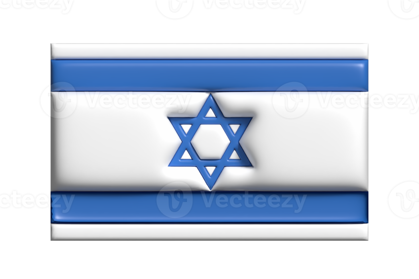 Israel Flagge. 3d machen png