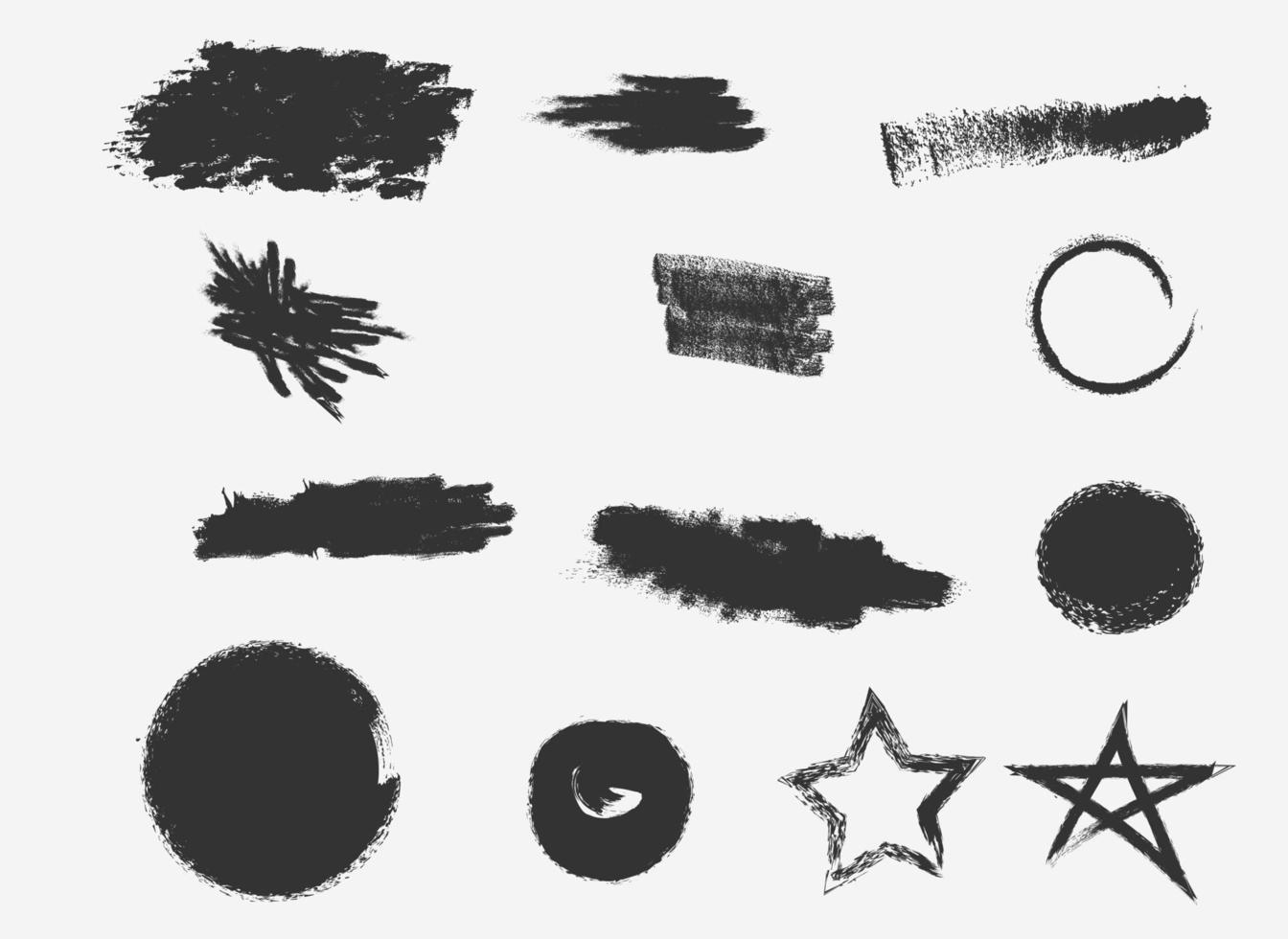 Hand drawn grunge vector pack