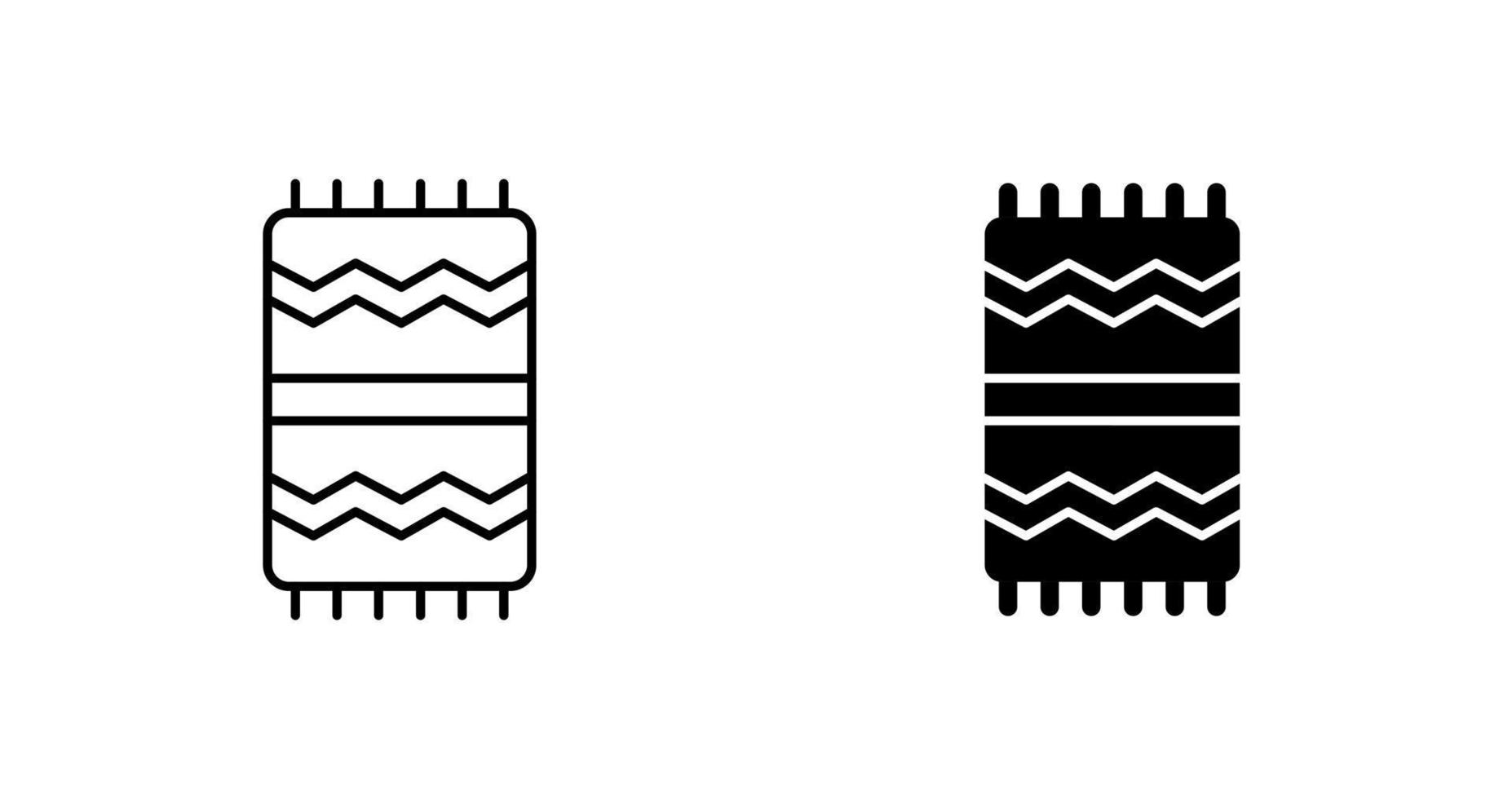 Beach Towel Vector Icon