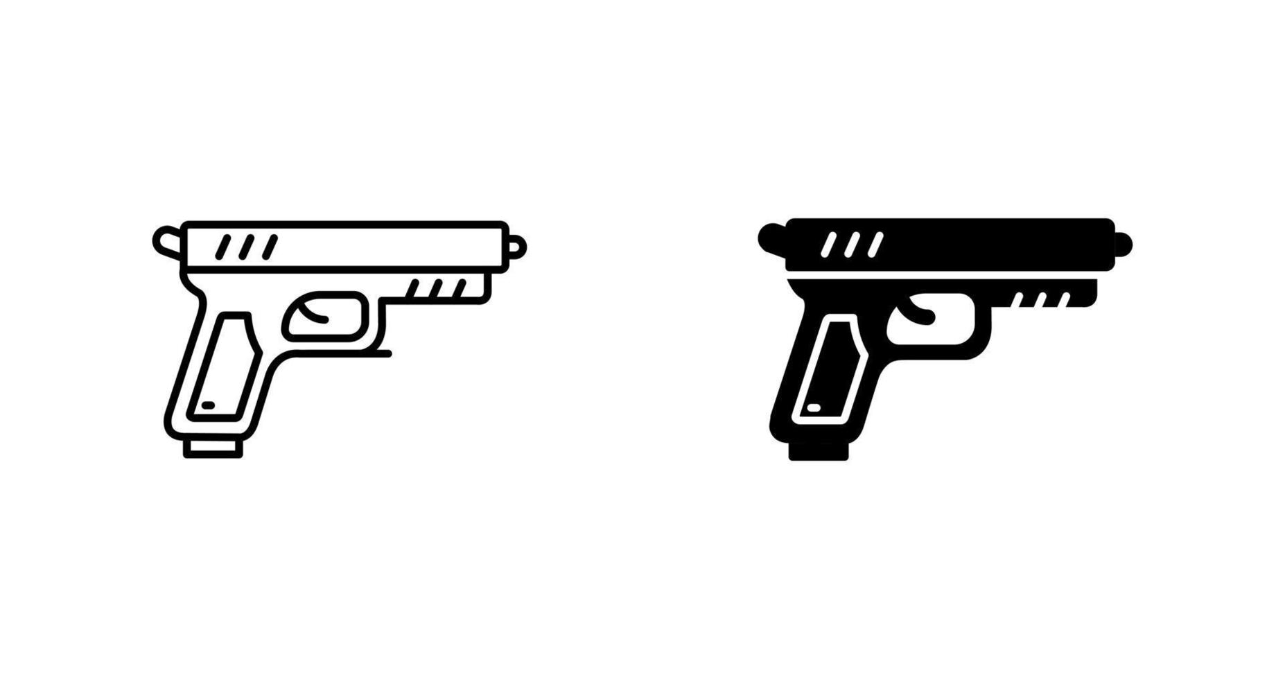 icono de vector de pistola